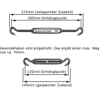 Edelstahl Spannschloss / A4 / M06