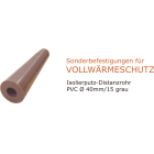 PVC-Isolierputz-Distanzrohr 1m